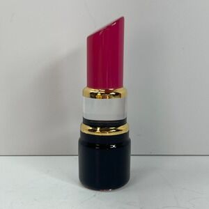KOSTA BODA Make Up Sculpture Pink Cerise Fuchsia Lipstick by Asa Jungnelius